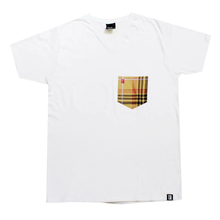 Now or Never True Mens Canal St V-Neck T-Shirt White