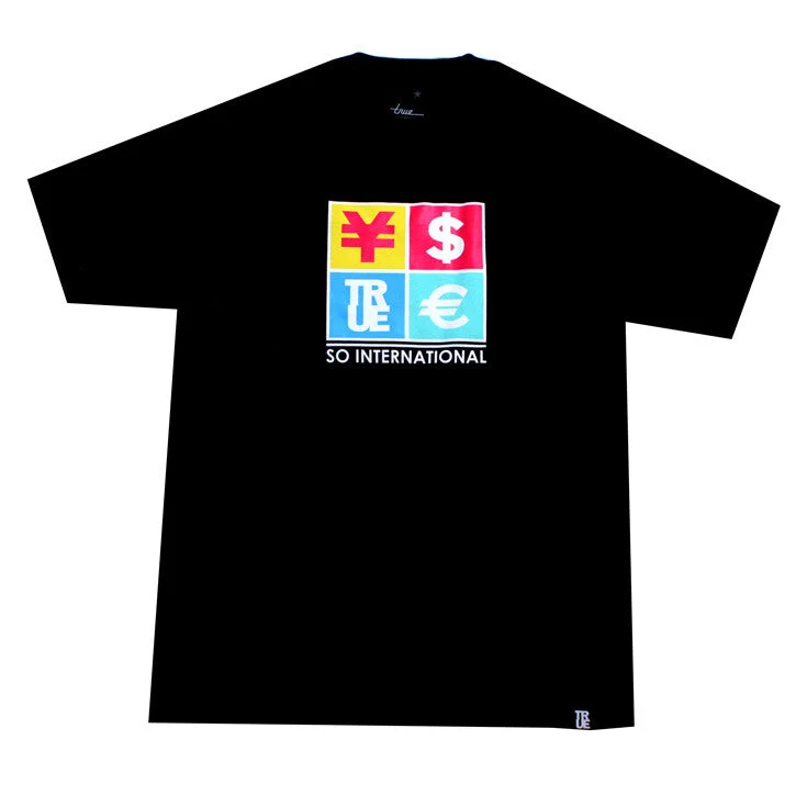 New Deals True Mens Currency T-Shirt Black