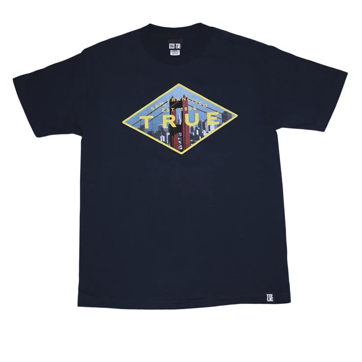 Discount Extravaganza True Mens Established T-Shirt Navy