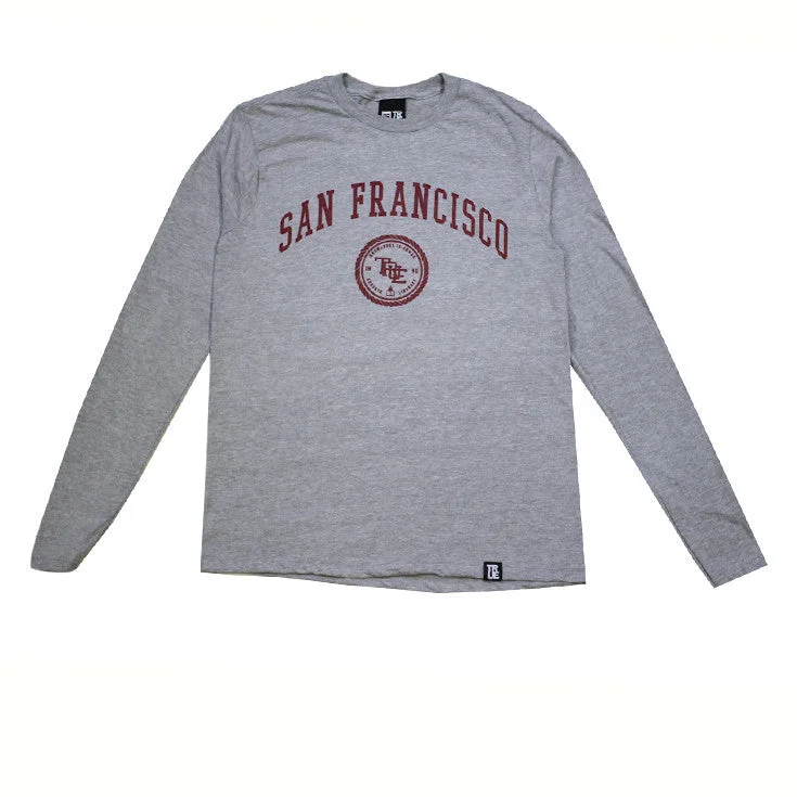 Limited Availability True Mens Knowledge Long Sleeve T-Shirt Grey
