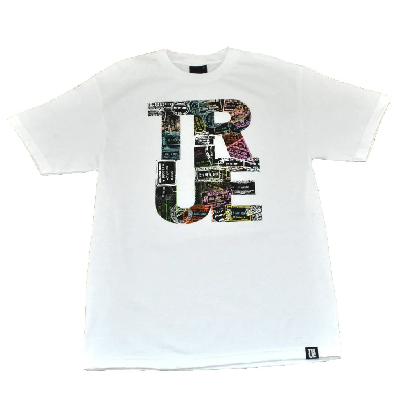 Deep Discounts True Mens Passport T-Shirt White