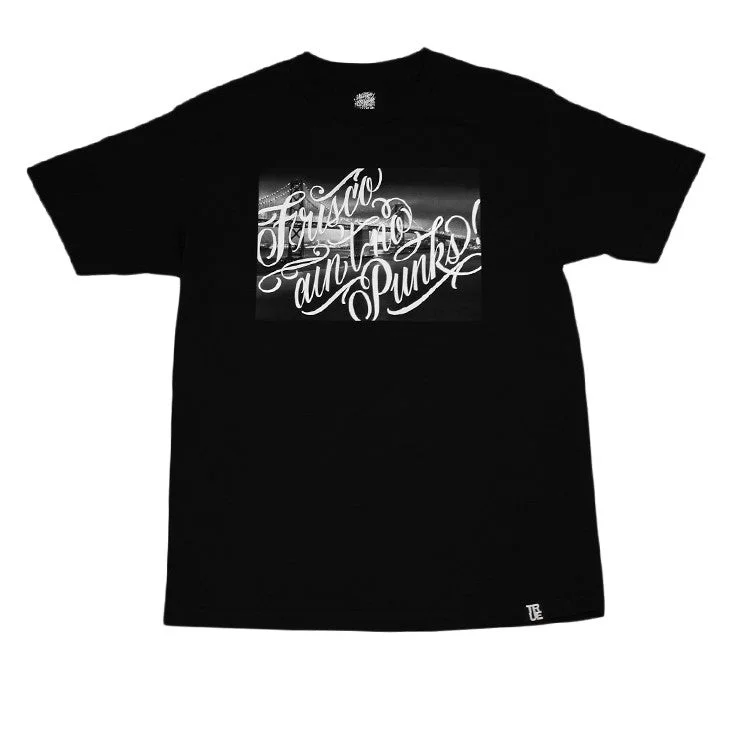 Price Fest True x George Anzaldo Mens No Punks Tee Black