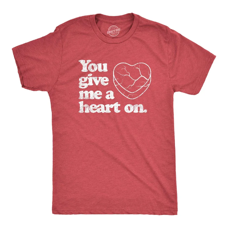 Weekend Discounts to Relish You Give Me A Heart On Men's T Shirt